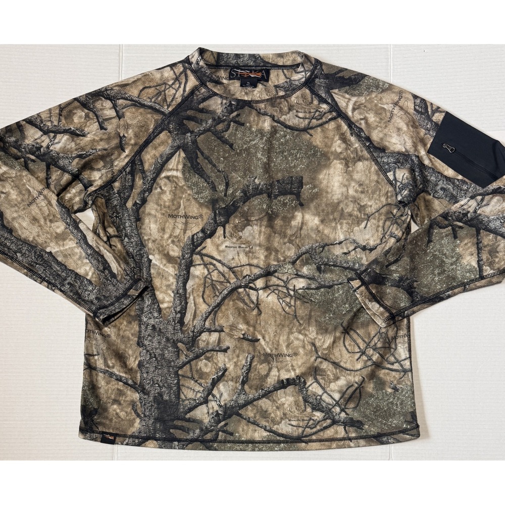 SITKA Gear - Men's Hunting Shirt - Brown Long Sleeve Mothwing Camo - X-Large XL
